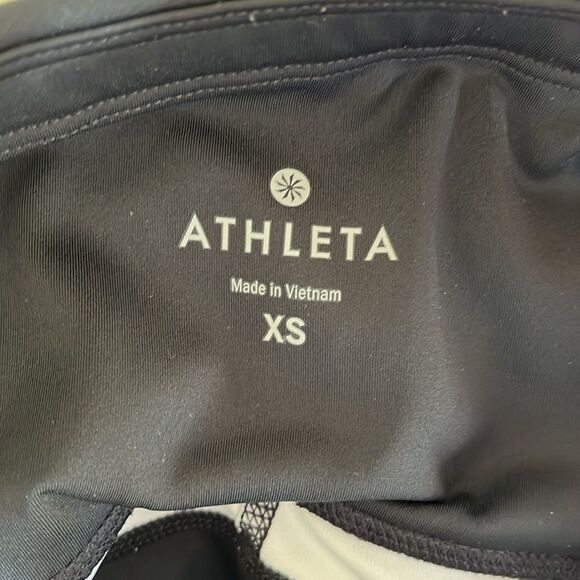 Athleta Marble Precision 7/8 Tights Size XS Gently used black/abyss - Picture 4 of 7